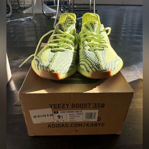 Zebra adidas Yeezy boost sneakers